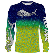 Load image into Gallery viewer, Mahi Mahi ( Dorado) Fishing Skin 3D All Over print shirts personalized fishing Gift for Adult and kid NQS564