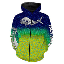 Load image into Gallery viewer, Mahi Mahi ( Dorado) Fishing Skin 3D All Over print shirts personalized fishing Gift for Adult and kid NQS564