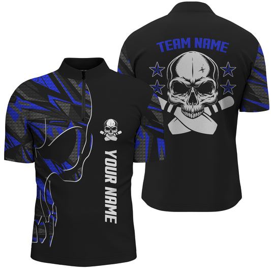 Custom bowling shirt for men – personalized team jersey front view