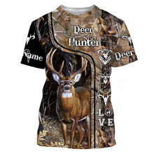 Load image into Gallery viewer, Deer Hunter big game hunting camo Custom Name 3D All over print shirts NQS730