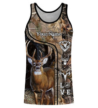 Load image into Gallery viewer, Deer Hunter big game hunting camo Custom Name 3D All over print shirts NQS730