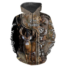 Load image into Gallery viewer, Deer Hunter big game hunting camo Custom Name 3D All over print shirts NQS730