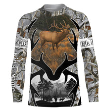Load image into Gallery viewer, Elk Hunting big game hunting camo Custom Name 3D All over print shirts - personalized hunting gifts - NQS734