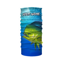 Load image into Gallery viewer, Mahi-mahi Dorado fishing green scales Custom Name UV protection UPF 30+ fishing jersey NQS2978
