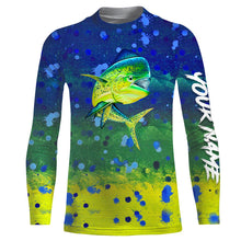 Load image into Gallery viewer, Mahi Mahi Fishing Customized Name 3D All Over printed Shirts For Adult And Kid Personalized Shirts NQS298