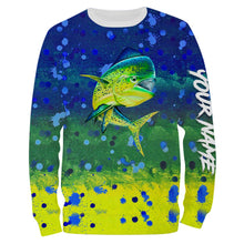 Load image into Gallery viewer, Mahi Mahi Fishing Customized Name 3D All Over printed Shirts For Adult And Kid Personalized Shirts NQS298