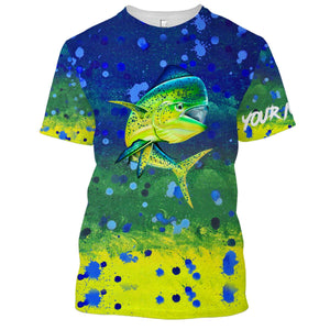 Mahi Mahi Fishing Customized Name 3D All Over printed Shirts For Adult And Kid Personalized Shirts NQS298