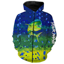 Load image into Gallery viewer, Mahi Mahi Fishing Customized Name 3D All Over printed Shirts For Adult And Kid Personalized Shirts NQS298