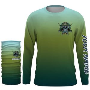 Fish reaper fishing Custom UV sun protection Long sleeve Fishing Shirts, Fishing Gift for fisherman NQS4600