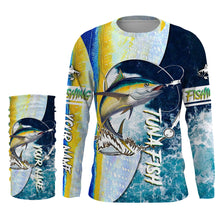 Load image into Gallery viewer, Tuna fishing Saltwater Fish ocean camo UV protection customize name fishing shirts - NQS1352