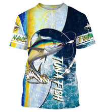 Load image into Gallery viewer, Tuna fishing Saltwater Fish ocean camo UV protection customize name fishing shirts - NQS1352