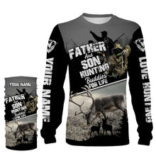 Load image into Gallery viewer, Father and Son Hunting Buddies For Life Deer Hunting bow hunter Grim Reaper Custom Name hunting apparel NQS744