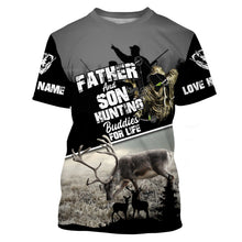 Load image into Gallery viewer, Father and Son Hunting Buddies For Life Deer Hunting bow hunter Grim Reaper Custom Name hunting apparel NQS744