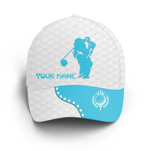 Women Golfer hat custom name multi-color white golf hats Unisex Baseball women golf hats, golfing gift NQS5061