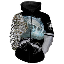 Load image into Gallery viewer, Chinook Salmon (King salmon) Fishing Winter Ice Fishing Camo custom 3D All Over print shirts NQS405