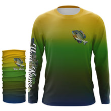 Load image into Gallery viewer, Bluegill Sunfish fishing Custom Name sun protection fishing jersey, bream fishing tournament shirts NQS4042