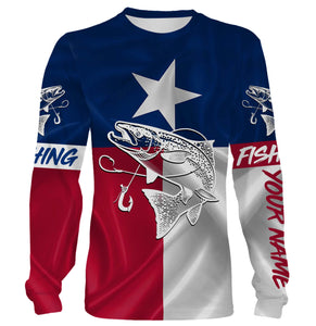 Chinook Salmon (King Salmon) Fishing Texas Flag Customize name All over print shirt NQS453