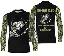 Load image into Gallery viewer, Bass Fishing Dad Like A Normal Dad But Cooler Customize Name 3D All Over Printed Shirts Personalized Gift For Father&#39;s day NQS352