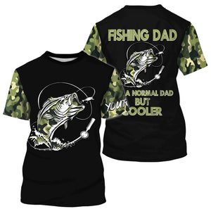 Bass Fishing Dad Like A Normal Dad But Cooler Customize Name 3D All Over Printed Shirts Personalized Gift For Father's day NQS352