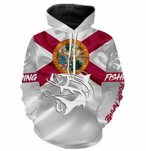 Tarpon Fishing Florida Flag Custom name All over print shirts - personalized fishing gift for men, women and kid - NQS494