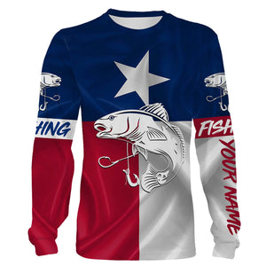Redfish Puppy Drum Tattoo fishing Texas Flag 3D All Over print shirts saltwater personalized fishing apparel NQS399