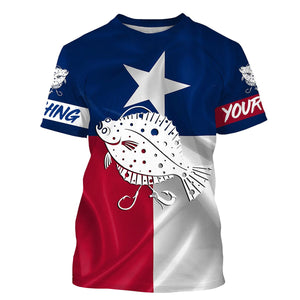 Flounder Tattoo fishing Texas Flag 3D All Over print shirts saltwater personalized fishing apparel for Adult and kid NQS401
