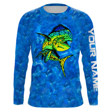 Load image into Gallery viewer, Mahi Mahi Fishing UV protection quick dry Customize name long sleeves UPF 30+ NQS740