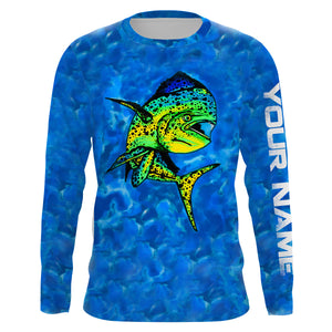 Mahi Mahi Fishing UV protection quick dry Customize name long sleeves UPF 30+ NQS740