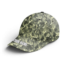 Load image into Gallery viewer, Green camo Golf hat custom name sun hats for men, women, golf caps and hats unique golf gifts NQS4656