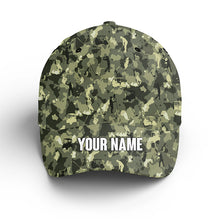 Load image into Gallery viewer, Green camo Golf hat custom name sun hats for men, women, golf caps and hats unique golf gifts NQS4656