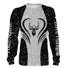 Load image into Gallery viewer, Deer tattoo shirt Custom Name 3D All Over Printed Shirt, leggings - hunting gift NQSD101