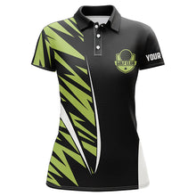 Load image into Gallery viewer, Green camo black custom Womens golf polo shirt, golf clubs golf tops for ladies, golfing gifts NQS6824