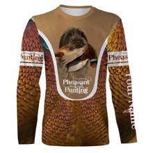 Load image into Gallery viewer, Wirehaired Pointing Griffon Pheasant hunting dog Custom All over print Shirts, Personalized gifts FSD3999