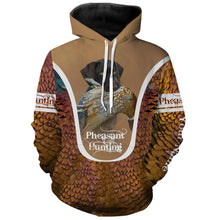Load image into Gallery viewer, Deutsch Drahthaar Pheasant hunting dog Custom name All over print Shirts, Personalized Hunting gifts FSD4003