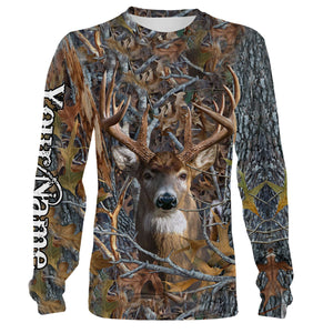 Deer Hunting Camo Customize Name 3D All Over Printed Shirts Personalized gift For Adult And Kid NQS720