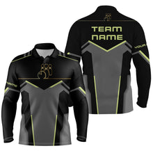 Load image into Gallery viewer, personalized bowling shirt for men – custom name design side view