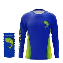 Load image into Gallery viewer, Mahi mahi ( Dorado) fishing blue ocean Mahi mahi scales Custom 3D All over printed Fishing Shirts NQS2530