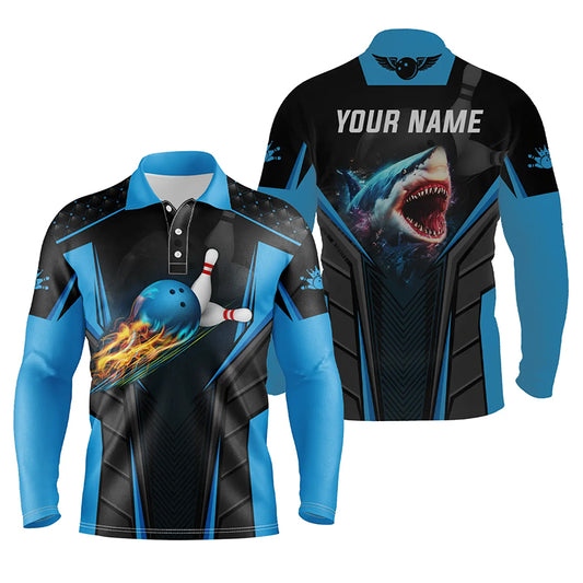 personalized bowling shirt for men – custom name design side view