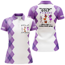 Load image into Gallery viewer, Halloween Flamingo golf shirt custom we&#39;re more than just golf friends we&#39;re like a really small gang NQS3840