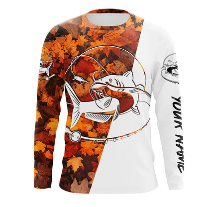 Autumn Fishing Long Sleeve Shirts Freshwater Fish Customize Name UV Protection Shirts FSD3462