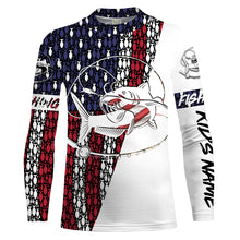 Load image into Gallery viewer, Catfish Fishing 4th of July American flag Shirt Patriotic gifts for Fisherman - Fishing Gift for Dad Christmas, Birthday FSD2145