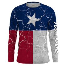 Load image into Gallery viewer, Distressed Texas Flag Performance Shirts Sun/UV Protection - Personalized Texas Apparel, Gifts for Men, Women and Kid FSD2188