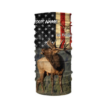 Load image into Gallery viewer, Elk hunting American flag Custom name All over print shirt, T-shirt, Hoodie, Long sleeve Hunting gift FSD3165