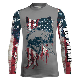 Archery Bowfishing American Flag Customize Name 3D All Over printed Shirts For Men, Women - Personalized Fishing Gifts  FSD2222