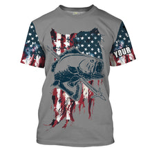 Load image into Gallery viewer, Archery Bowfishing American Flag Customize Name 3D All Over printed Shirts For Men, Women - Personalized Fishing Gifts  FSD2222