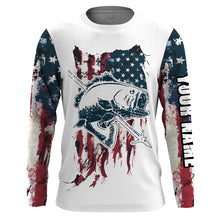 Load image into Gallery viewer, Bowfishing American Flag Customize Name 3D All Over printed Shirts For Men, Women - Personalized Bow Fishing Gifts FSD2229