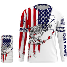 Load image into Gallery viewer, Fishing Shirt American Flag Tarpon fishing Apparel for Adult and Kid, Personalized Patriotic fishing gifts FSD2579