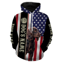 Load image into Gallery viewer, Boykin Spaniel American flag custom Name Full printing shirts, Patriotic gifts for dog lovers FSD3347