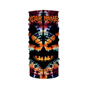 Custom Tie Dye Halloween Shirts Pumpkin 3D All Over Printed Mens Womens Tie Dye Halloween Shirts FSD3415