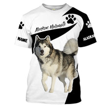 Load image into Gallery viewer, Love Alaskan Malamute Custom Name 3D Full Printing Shirts Personalized Gifts For Alaskan Lovers FSD1900